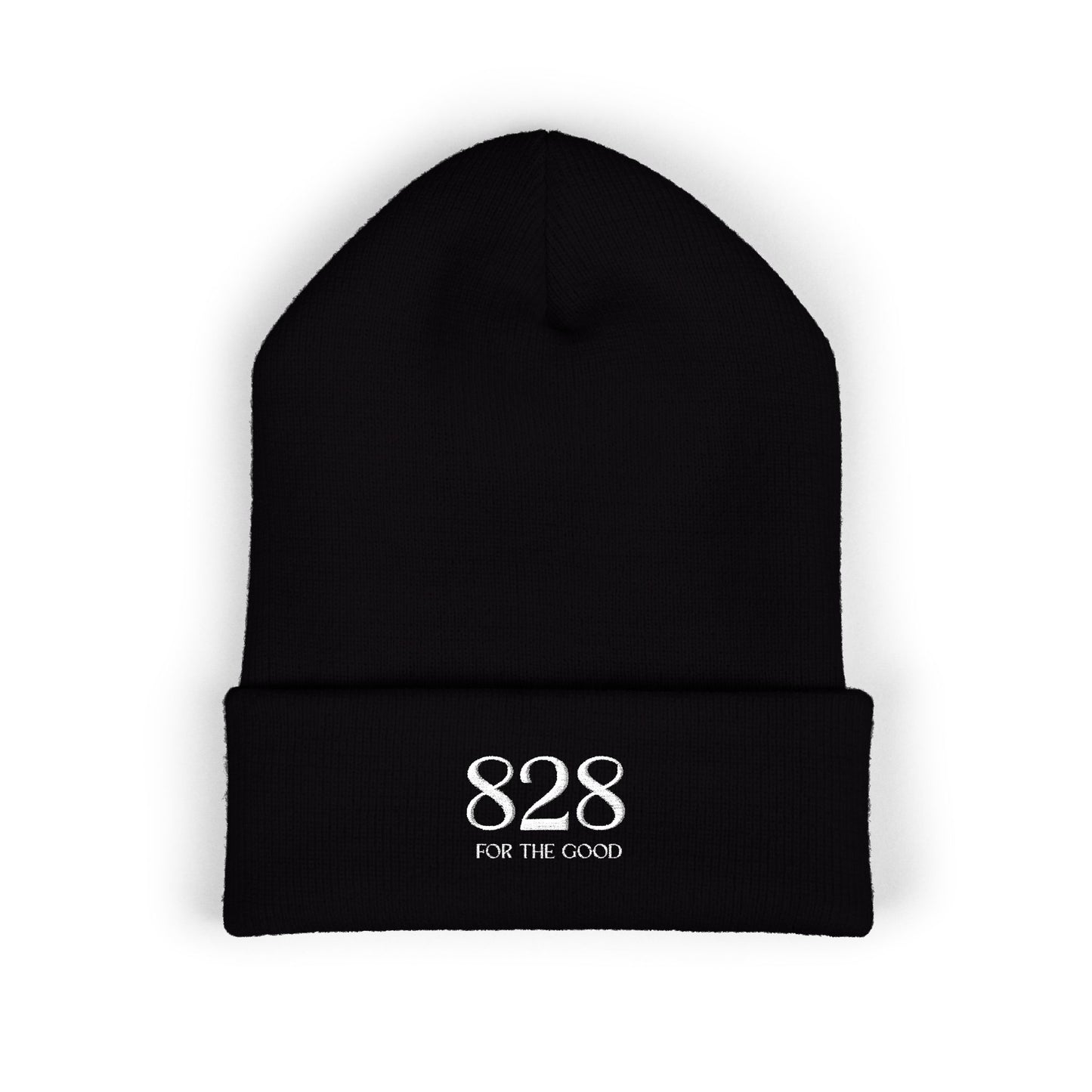 828 Embroidered Cuffed Beanie