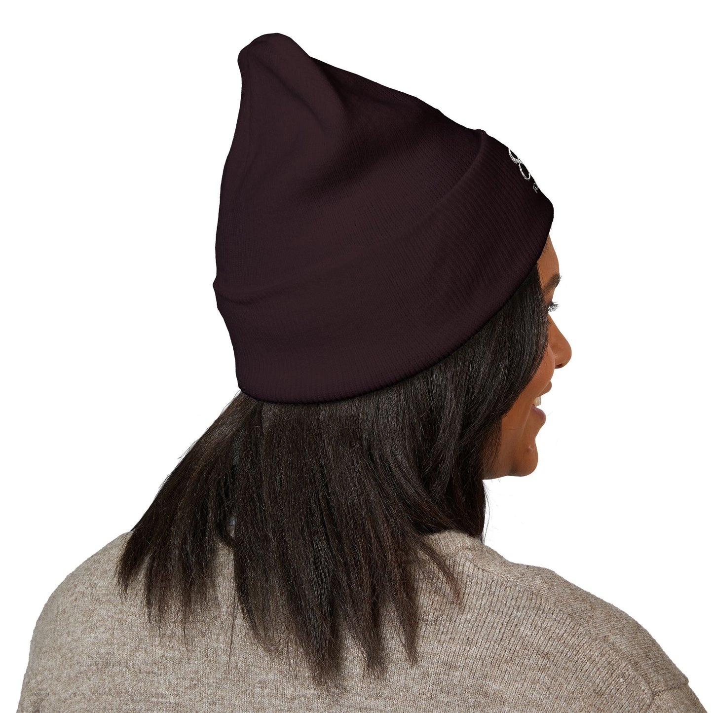 828 Embroidered Cuffed Beanie