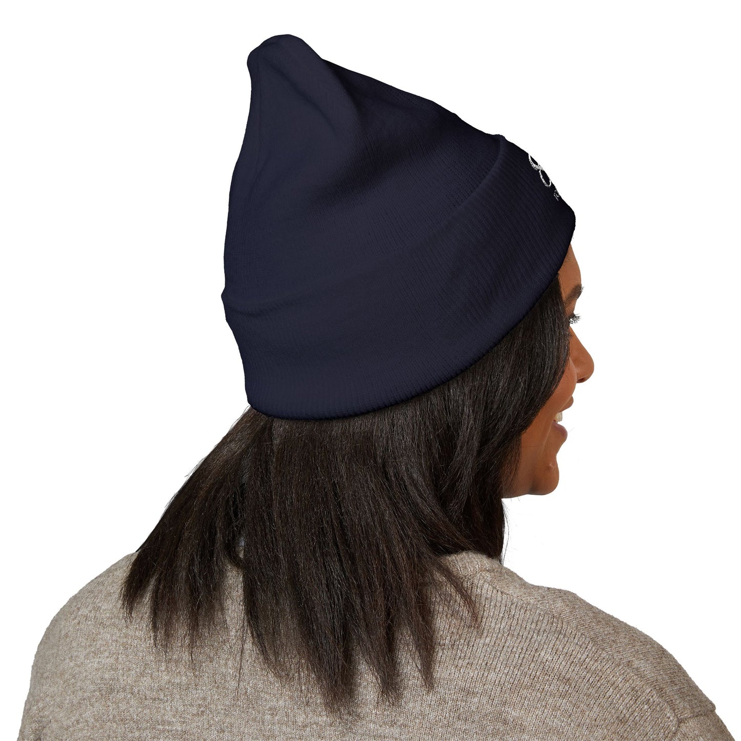 828 Embroidered Cuffed Beanie