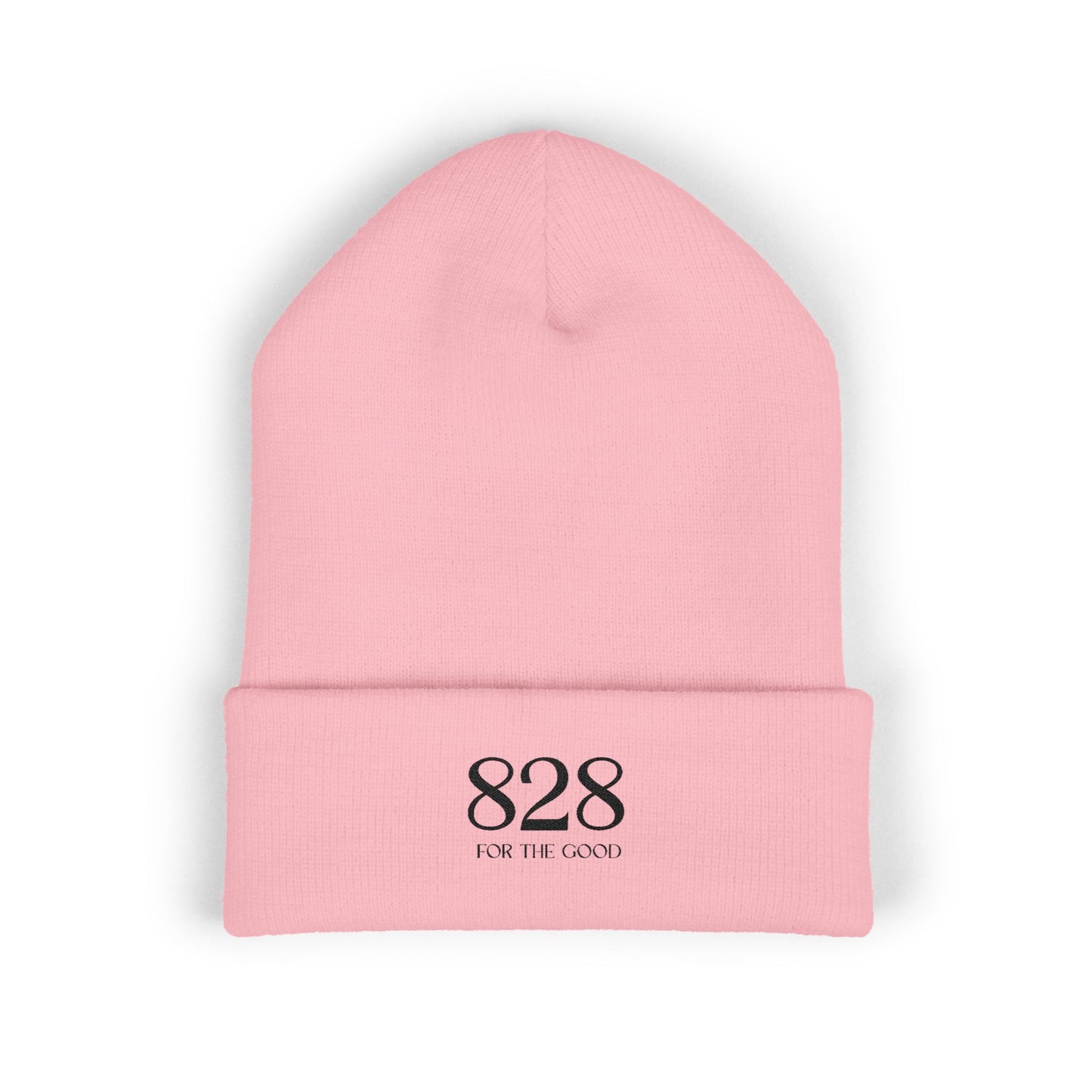 828 Embroidered Cuffed Beanie