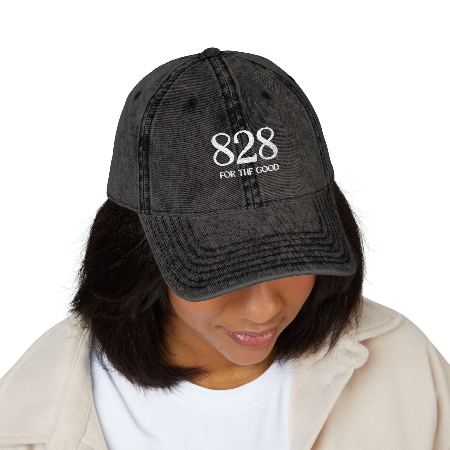 828 Vintage Embroidered Cap