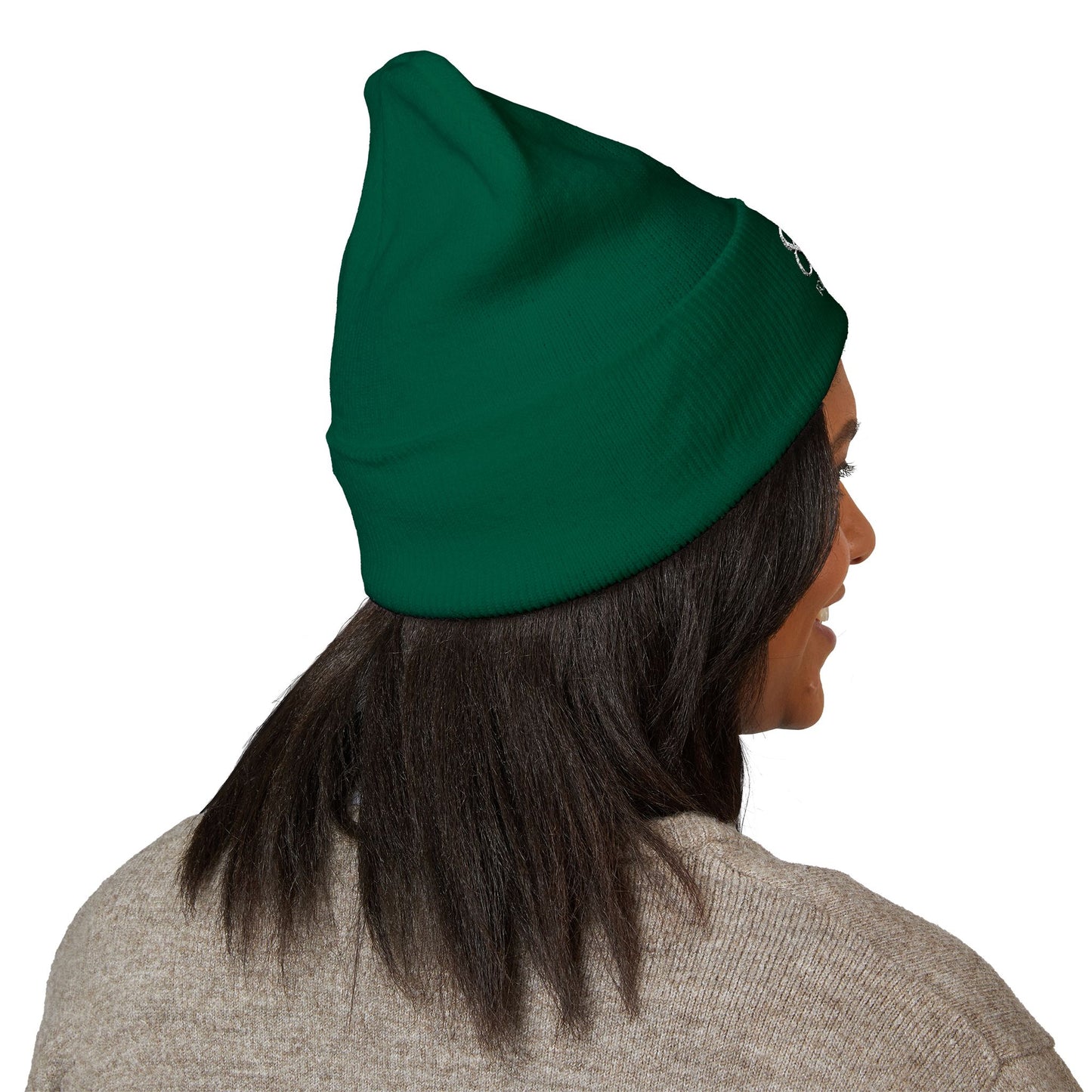 828 Embroidered Cuffed Beanie