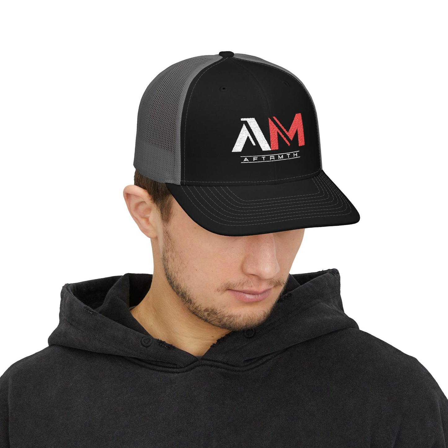 AFTRMTH Embroidered Snapback Trucker Cap