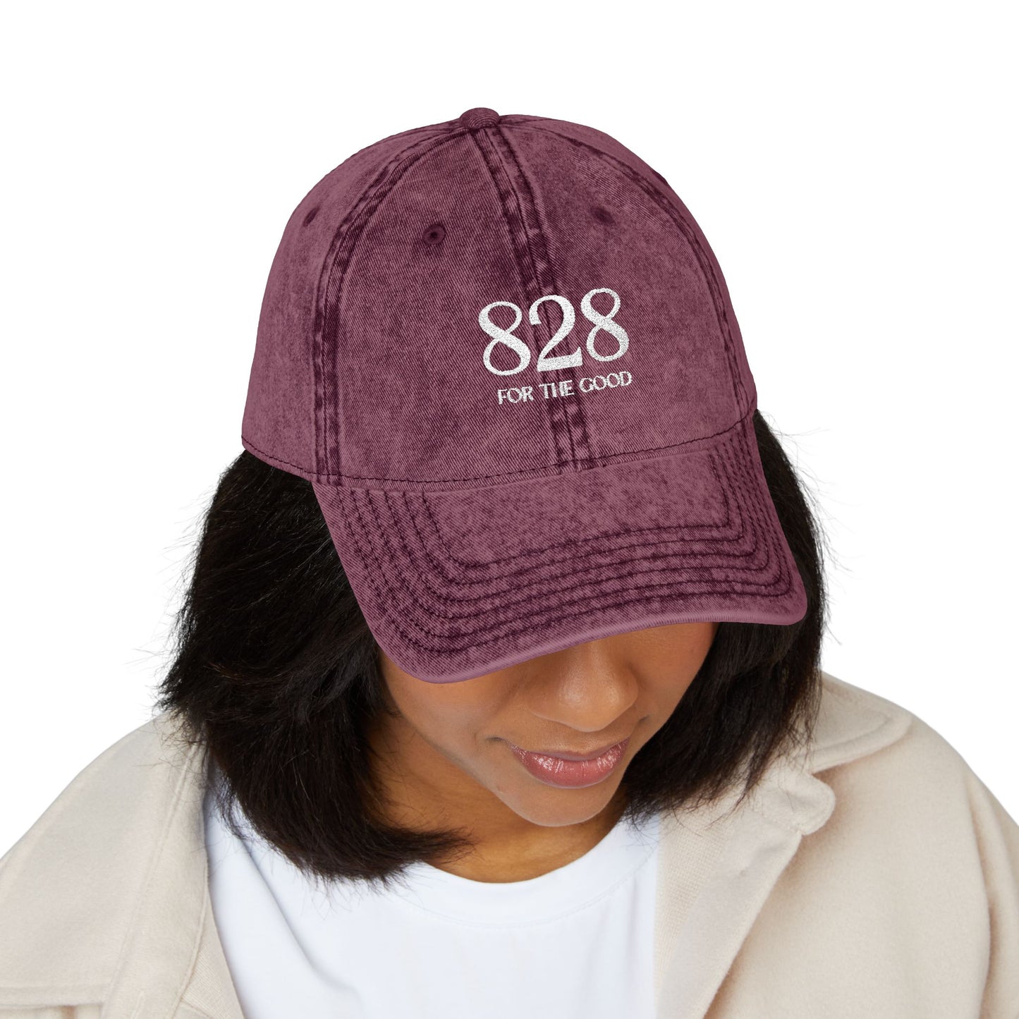 828 Vintage Embroidered Cap