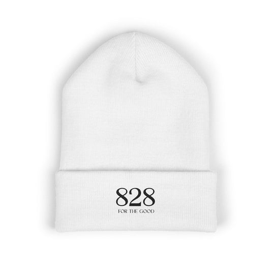 828 Embroidered Cuffed Beanie