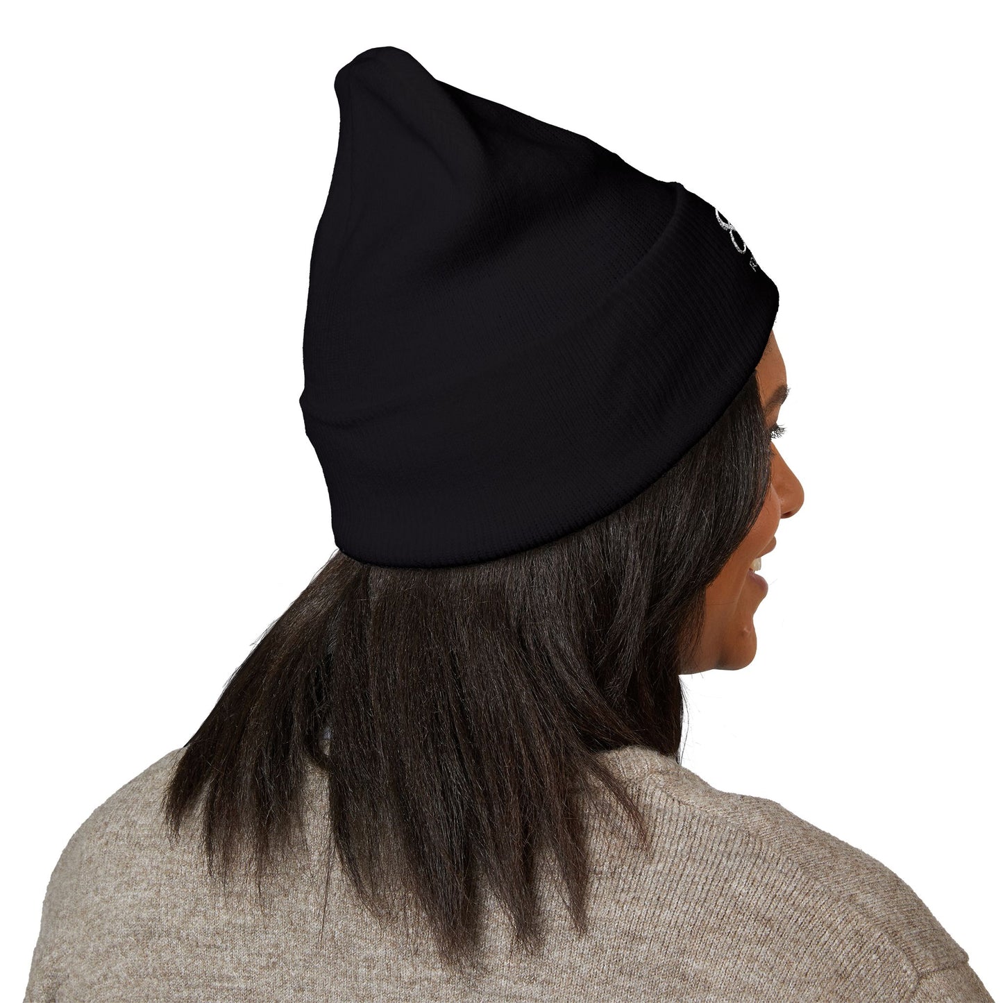 828 Embroidered Cuffed Beanie