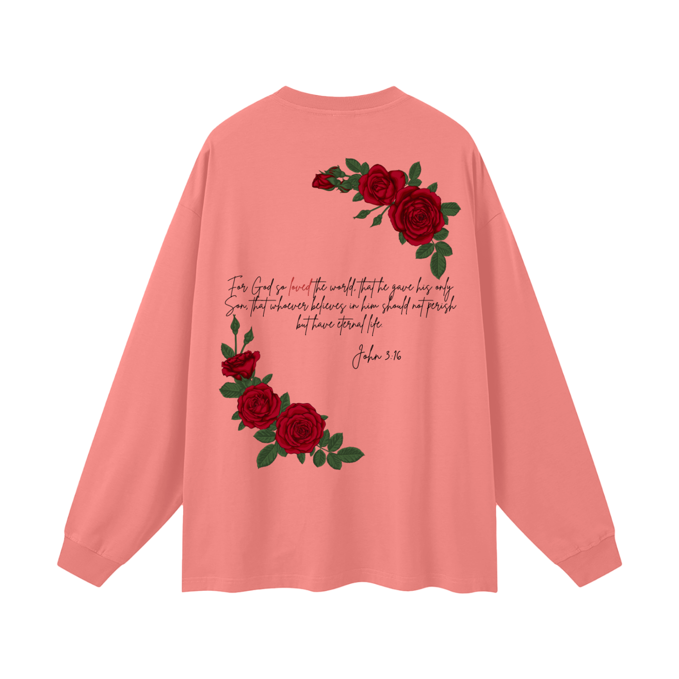 Agape (Love) Oversized Unisex Long Sleeve T-Shirt