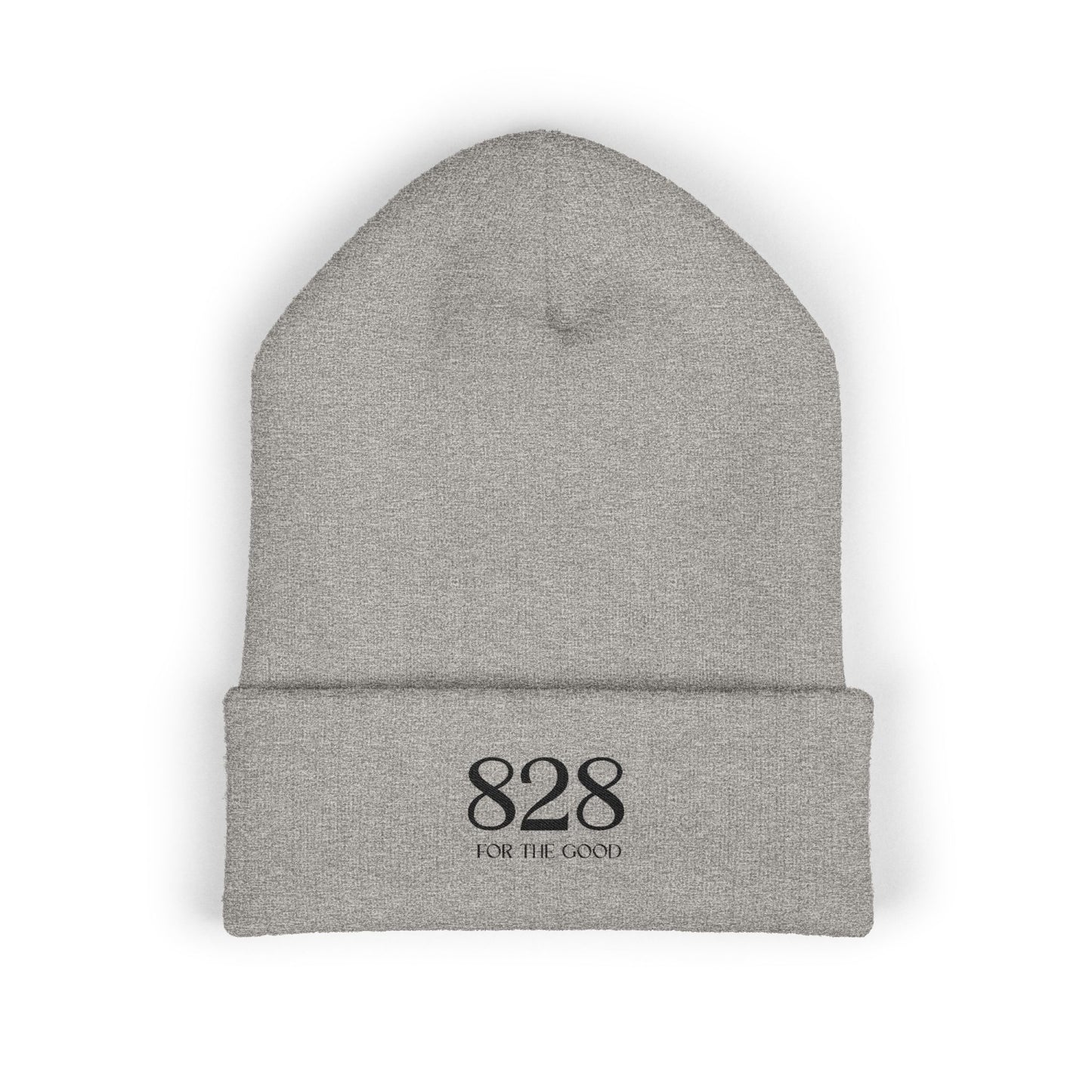 828 Embroidered Cuffed Beanie