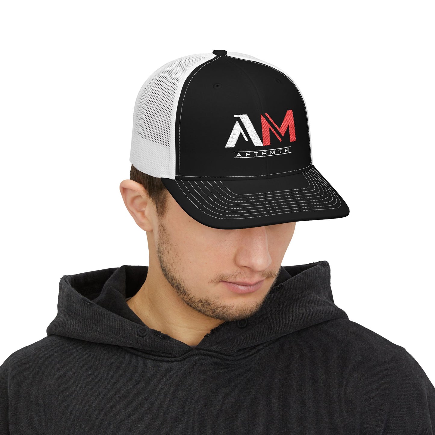 AFTRMTH Embroidered Snapback Trucker Cap