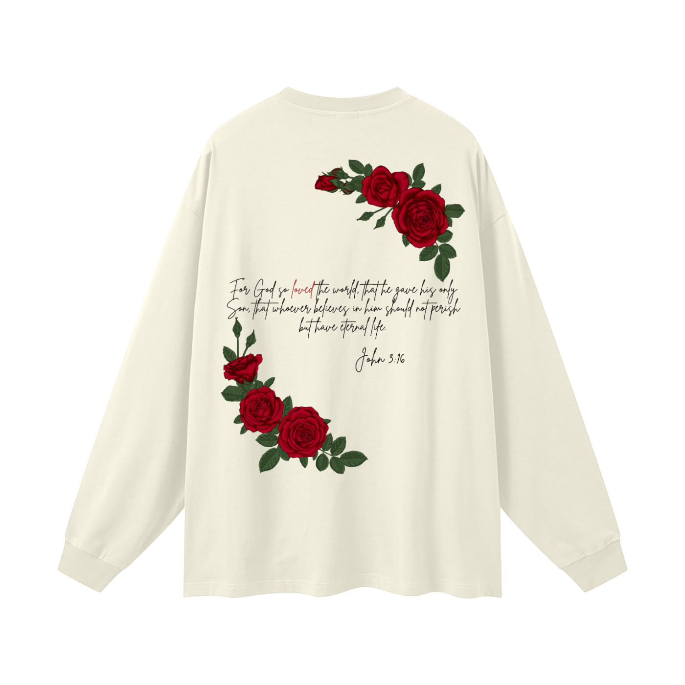 Agape (Love) Oversized Unisex Long Sleeve T-Shirt