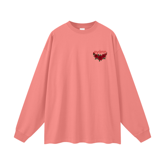 Agape (Love) Oversized Unisex Long Sleeve T-Shirt